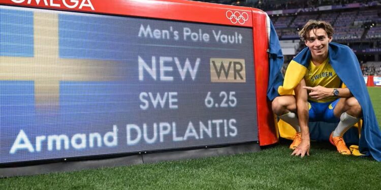 JO De Paris Novo Recorde Mundial Para Duplantis No Salto Vara