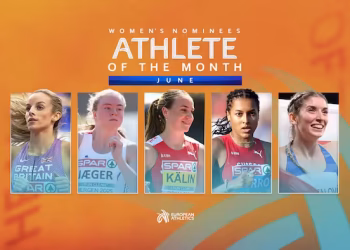 Anunciadas as candidatas a Atleta Europeia do Mês de junho