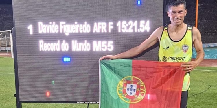 Davide Figueiredo bate recorde mundial dos 5.000 m no escalão M55