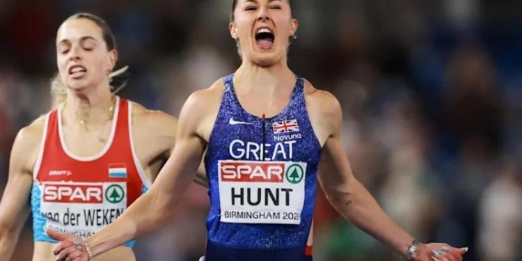 Europeu de Birmingham: Britânica Amy Hunt faz dobradinha nos 100 m e 200 m