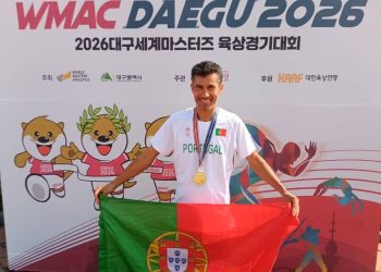 Medalha de ouro para Davide Figueiredo nos 5.000 m do Mundial de Masters em Daegu