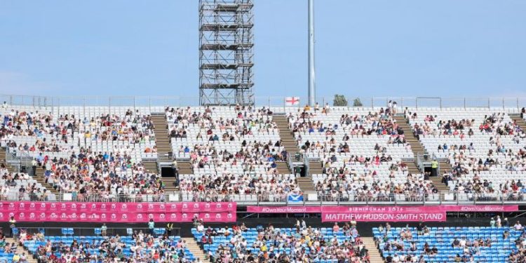 Europeu de Birmingham com número reduzido de espetadores