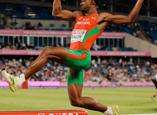 Europeu de Birmingham: Gerson Baldé à beira da medalha de bronze no salto em comprimento