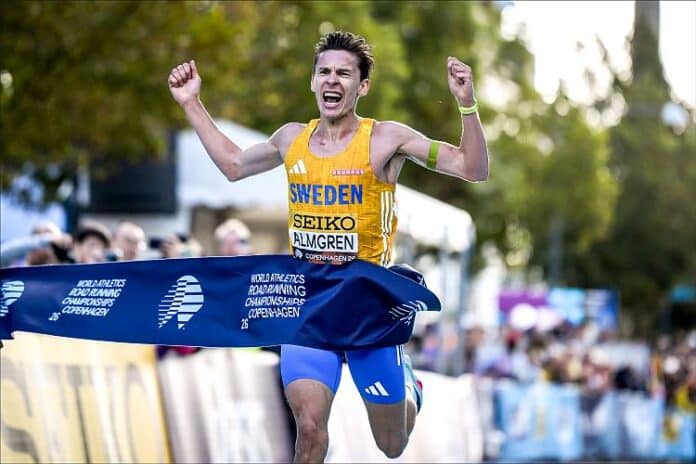 Andreas Almgren (recorde europeu) e Agnes Ngetich (recorde mundial) vencem Meia Maratona do Mundial de Estrada com Samuel Barata e Susana Santos a serem os melhores portugueses