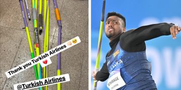 O melhor atleta do ano no lançamento do dardo descobre ter os seus dardos partidos após viagem de avião e processa a Turkish Airlines