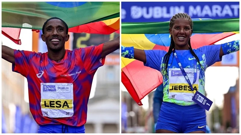 Etíopes dominam Maratona de Dublin