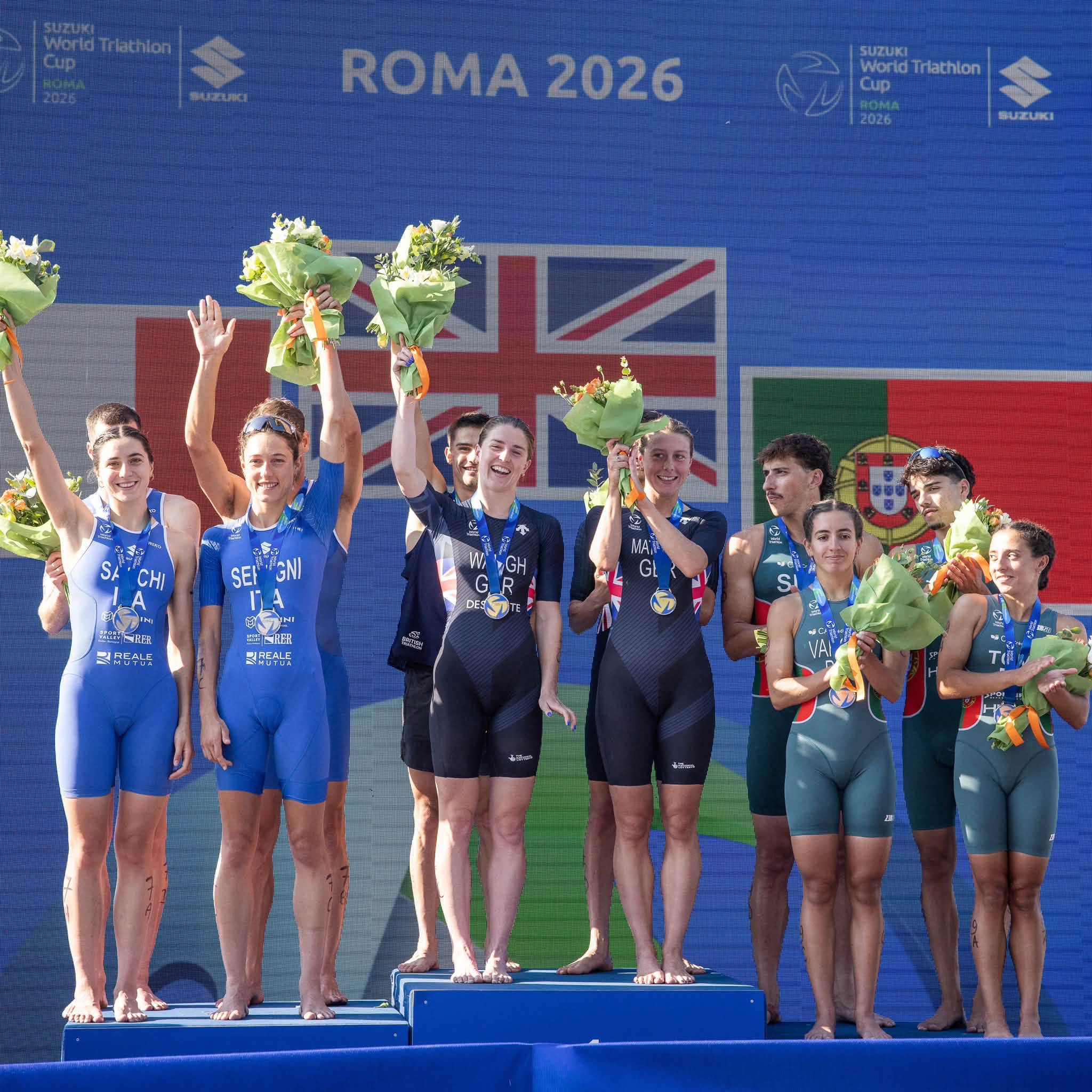 Portugal conquista terceiro lugar na Estafeta Mista da Taça do Mundo em Roma